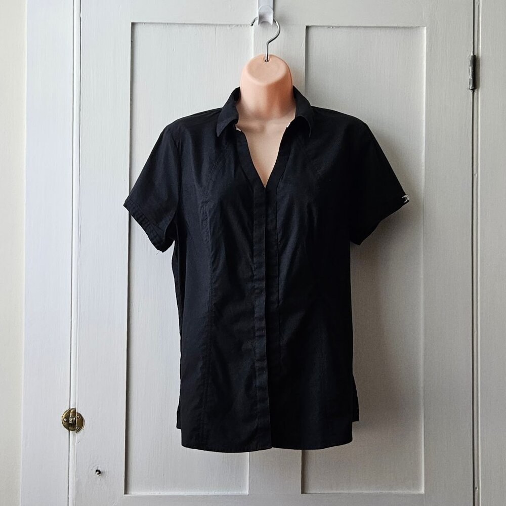 Express Stretch Cotton Shirt | Black | L